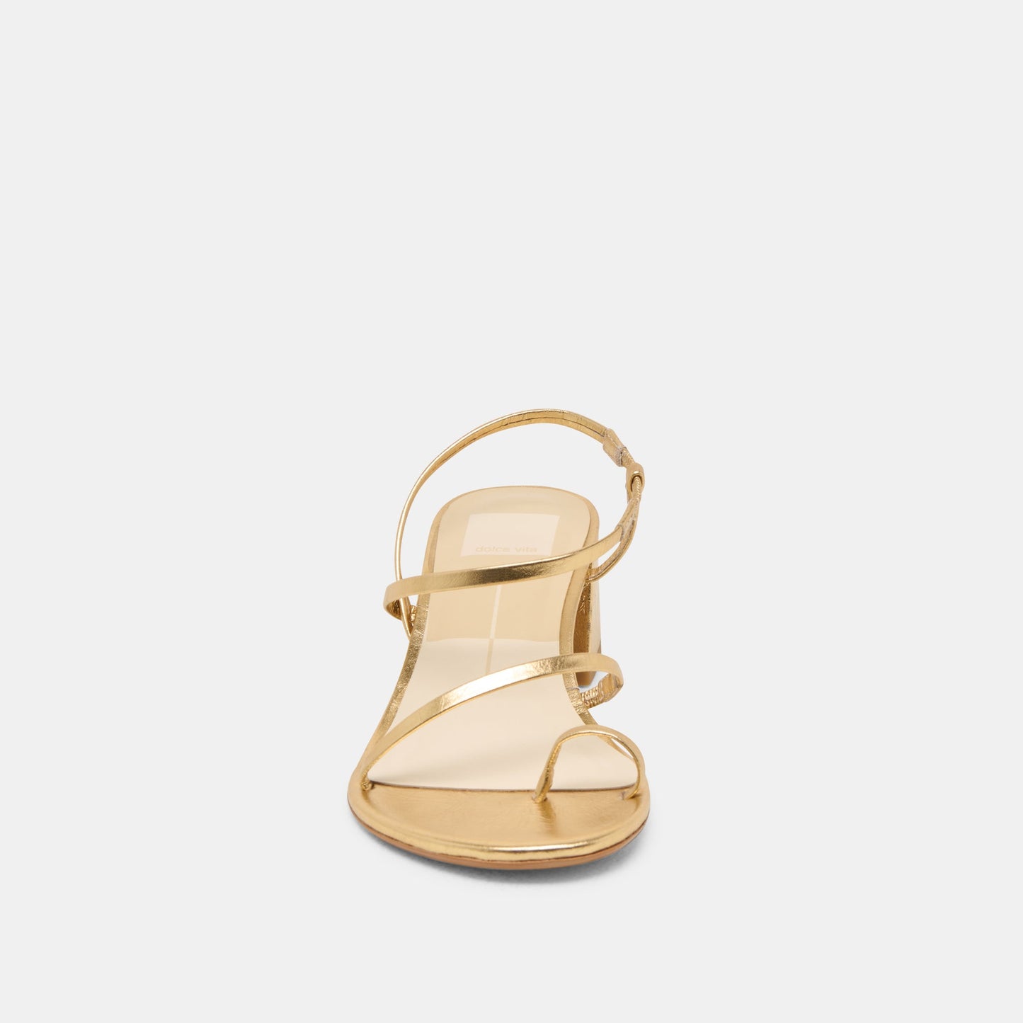 Trini Gold Leather Heels - Dolce Vita
