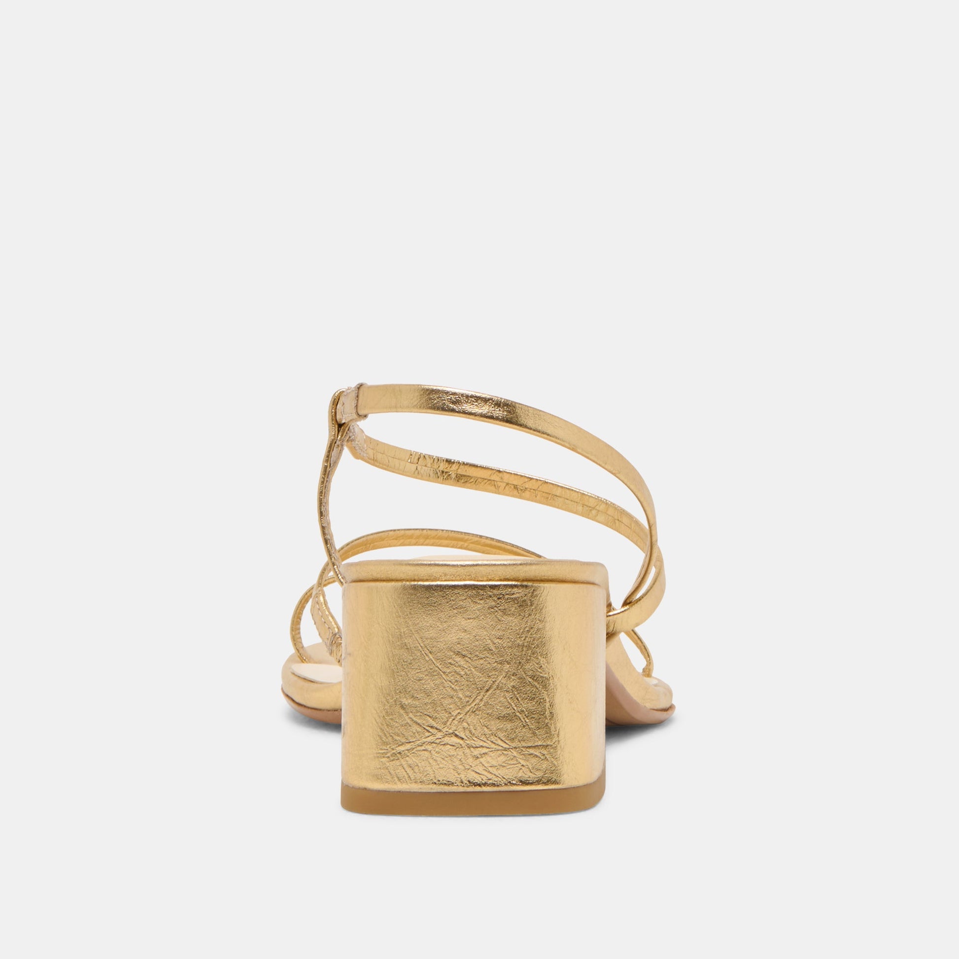 Trini Gold Leather Heels - Dolce Vita