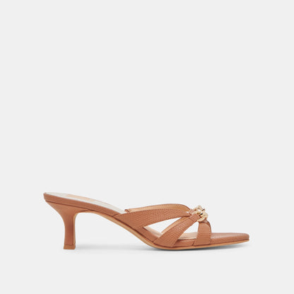 LERAH HEELS SADDLE EMBOSSED LEATHER - Dolce Vita