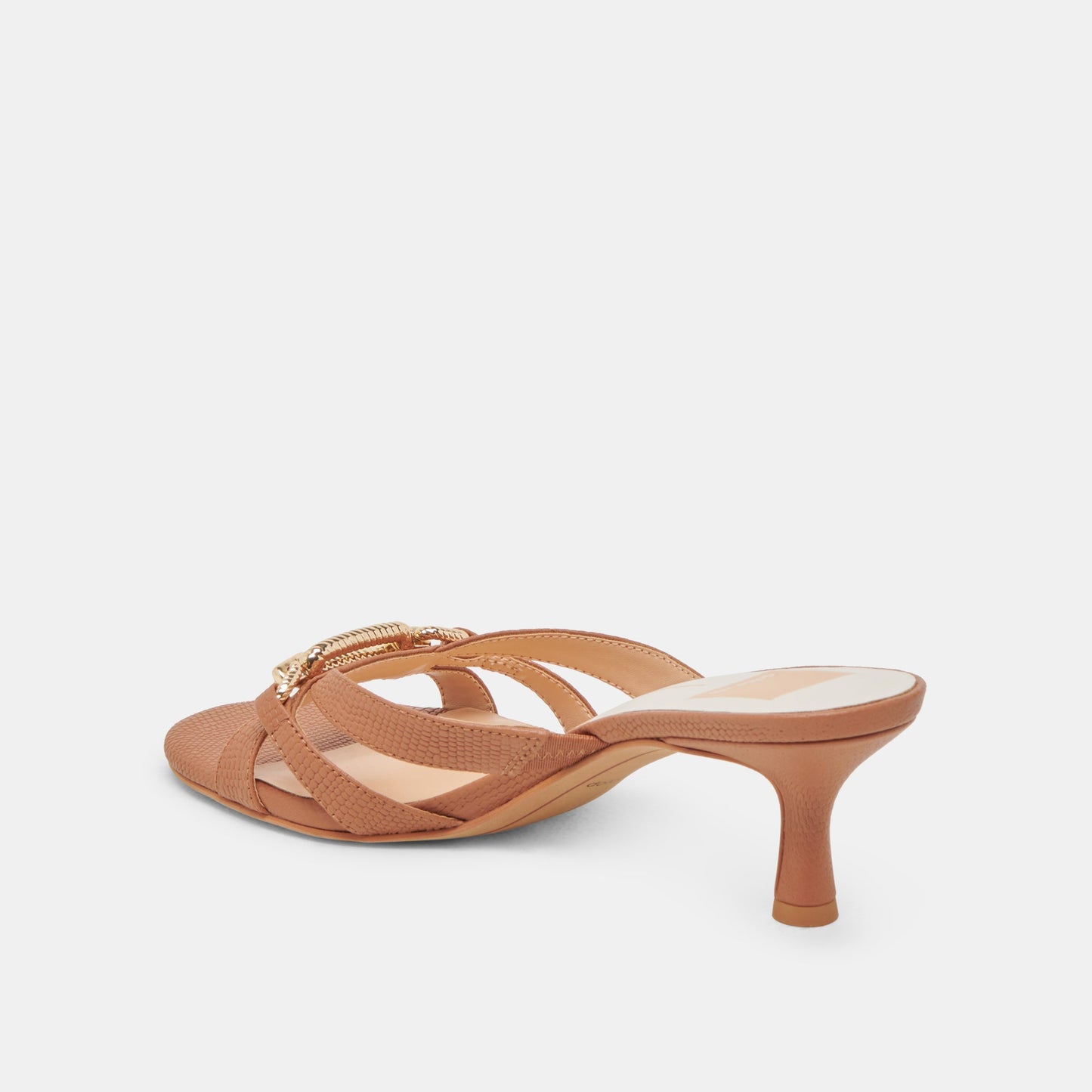 LERAH HEELS SADDLE EMBOSSED LEATHER - Dolce Vita