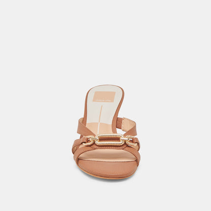 LERAH HEELS SADDLE EMBOSSED LEATHER - Dolce Vita