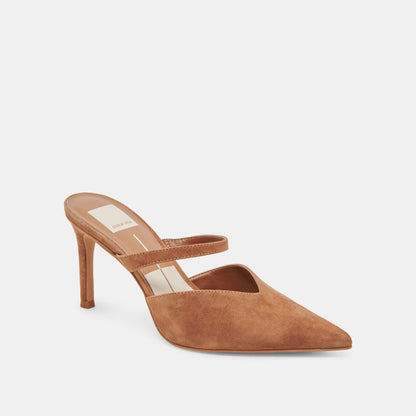 KANIKA HEELS PECAN SUEDE - Dolce Vita
