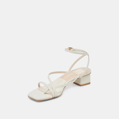KARLOS SANDALS BONE LEATHER - Dolce Vita