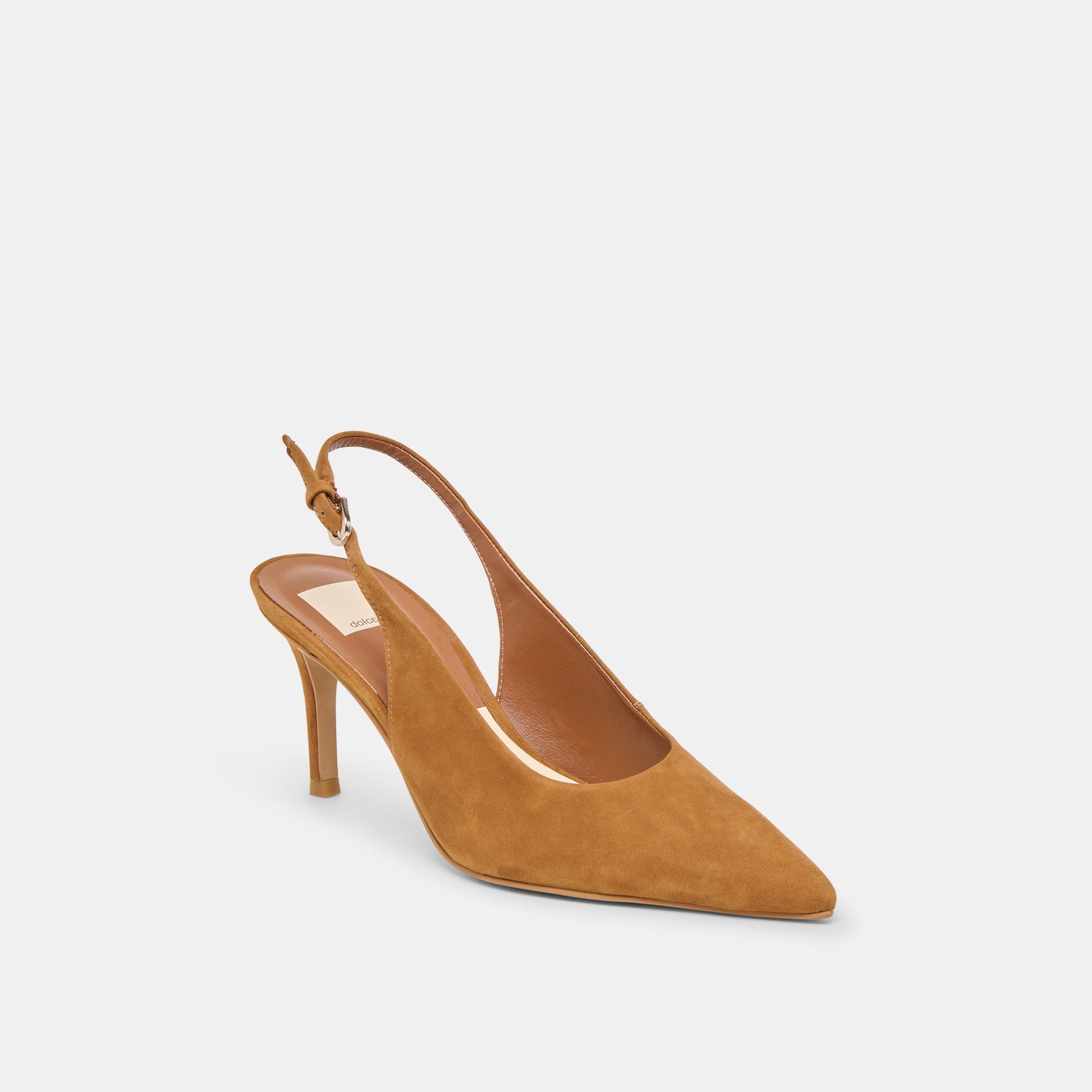 Elasi Brown Nubuck Heels - Dolce Vita