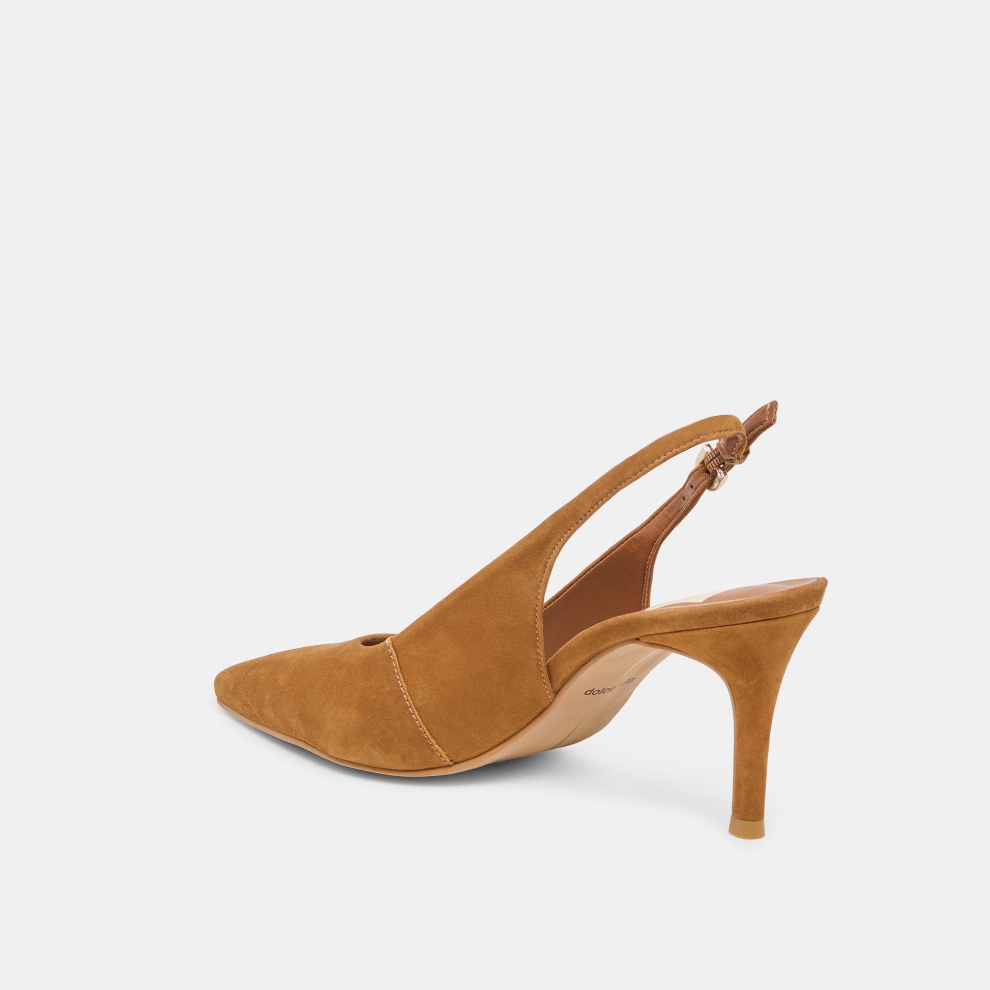 Elasi Brown Nubuck Heels - Dolce Vita