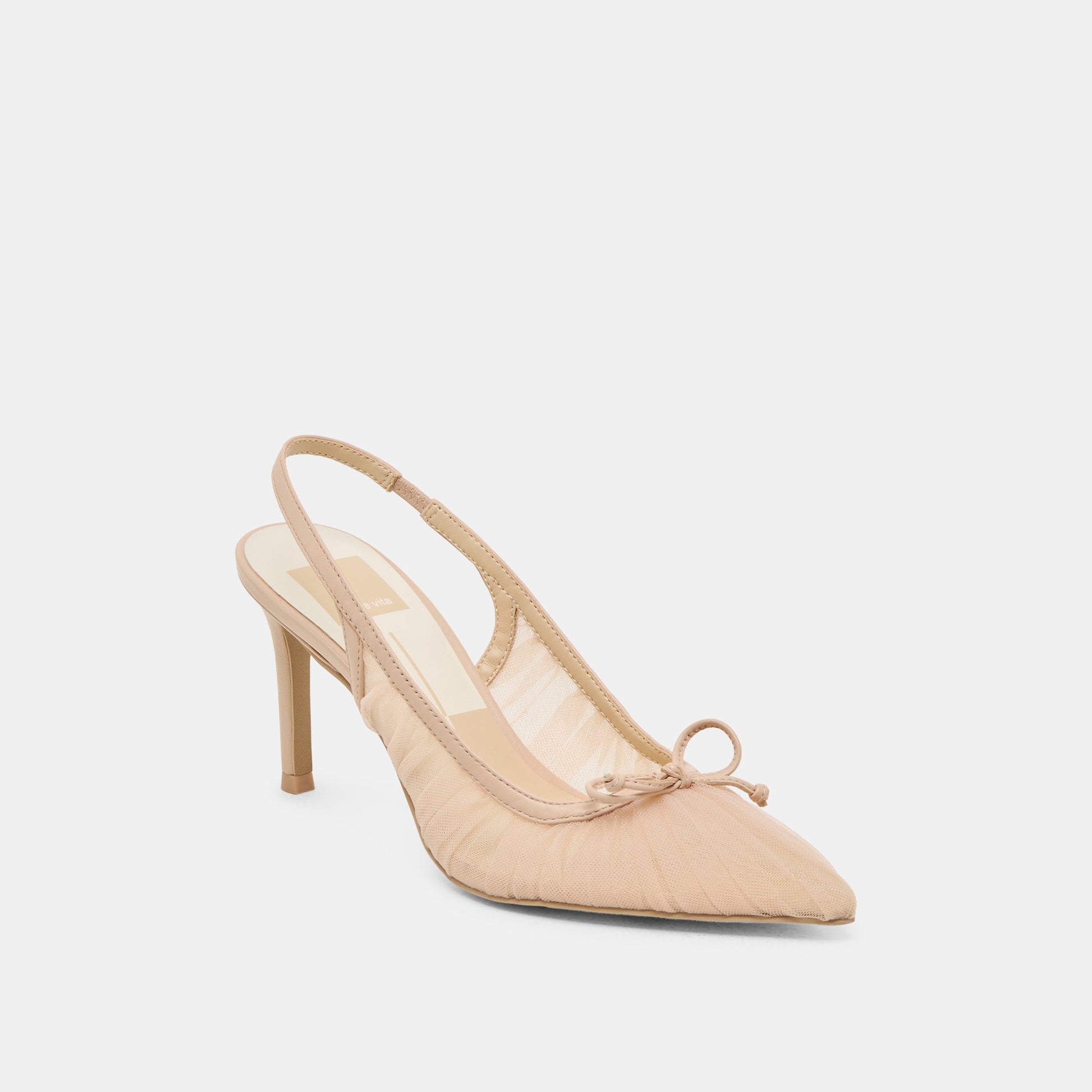 Yela Praline Tulle Heels - Dolce Vita