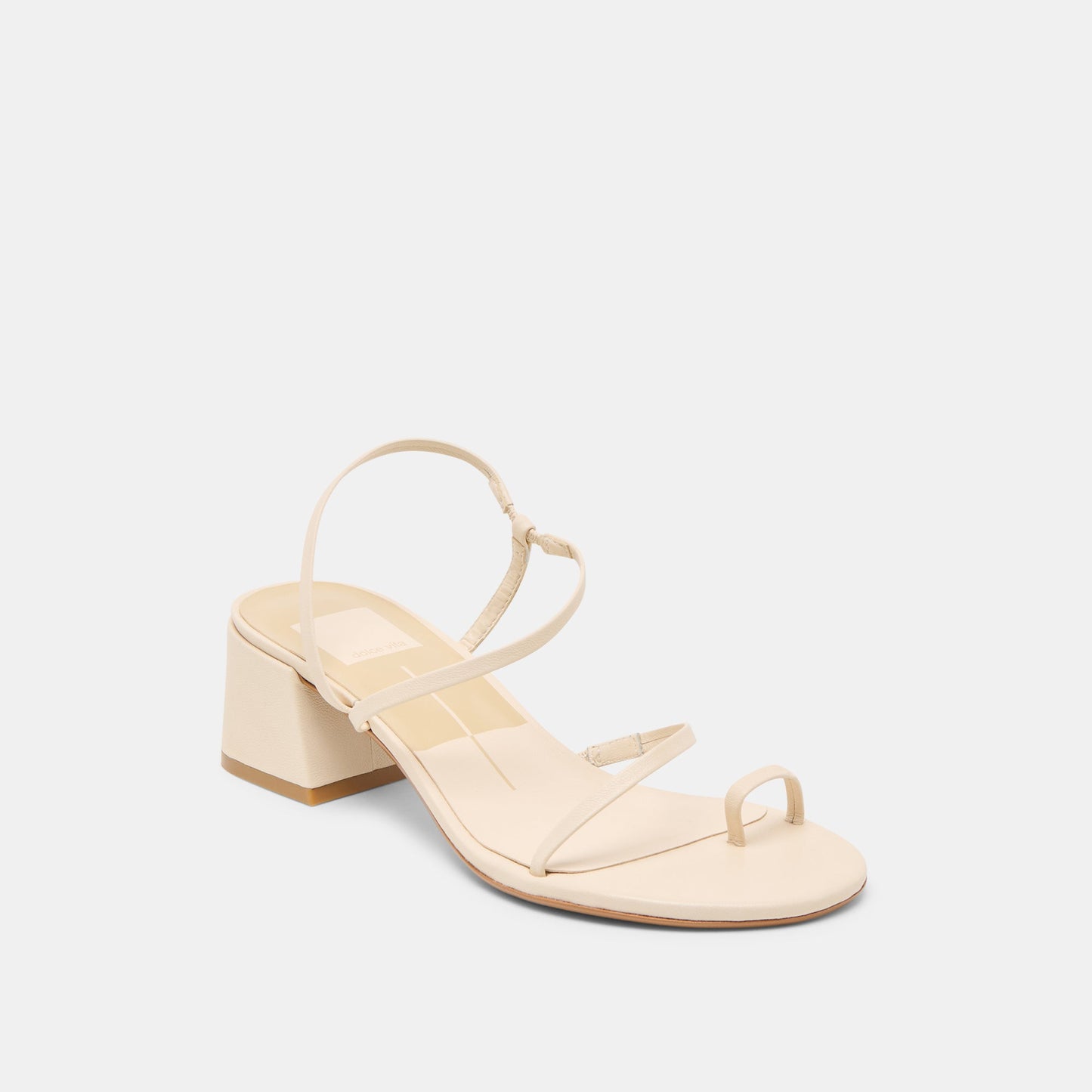 Trini Creme Leather Heels - Dolce Vita