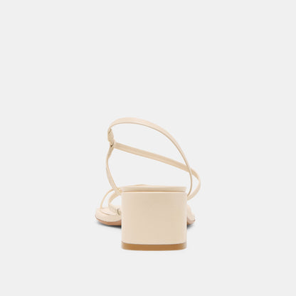 Trini Creme Leather Heels - Dolce Vita