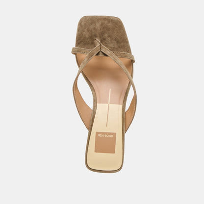 Brevel Olive Suede Heels - Dolce Vita