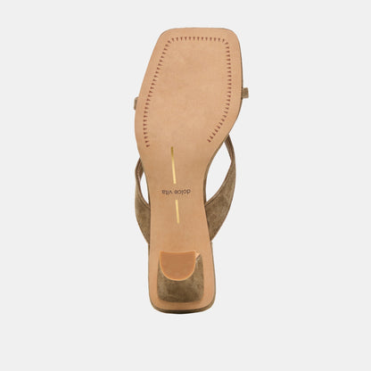 Brevel Olive Suede Heels - Dolce Vita