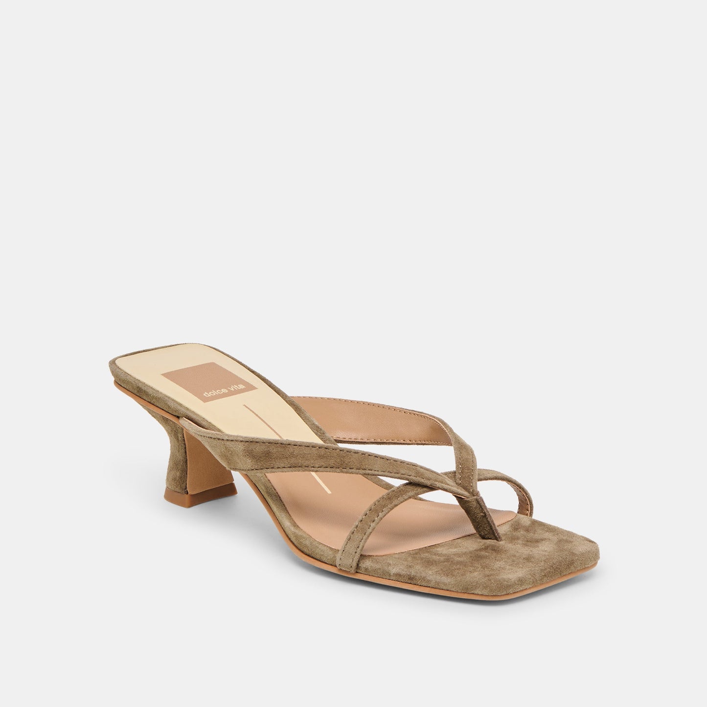 Brevel Olive Suede Heels - Dolce Vita