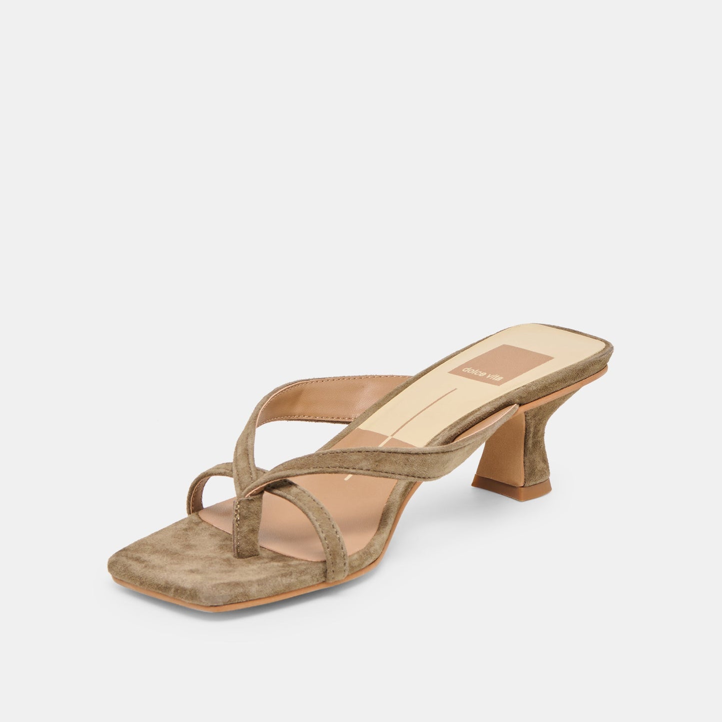 Brevel Olive Suede Heels - Dolce Vita