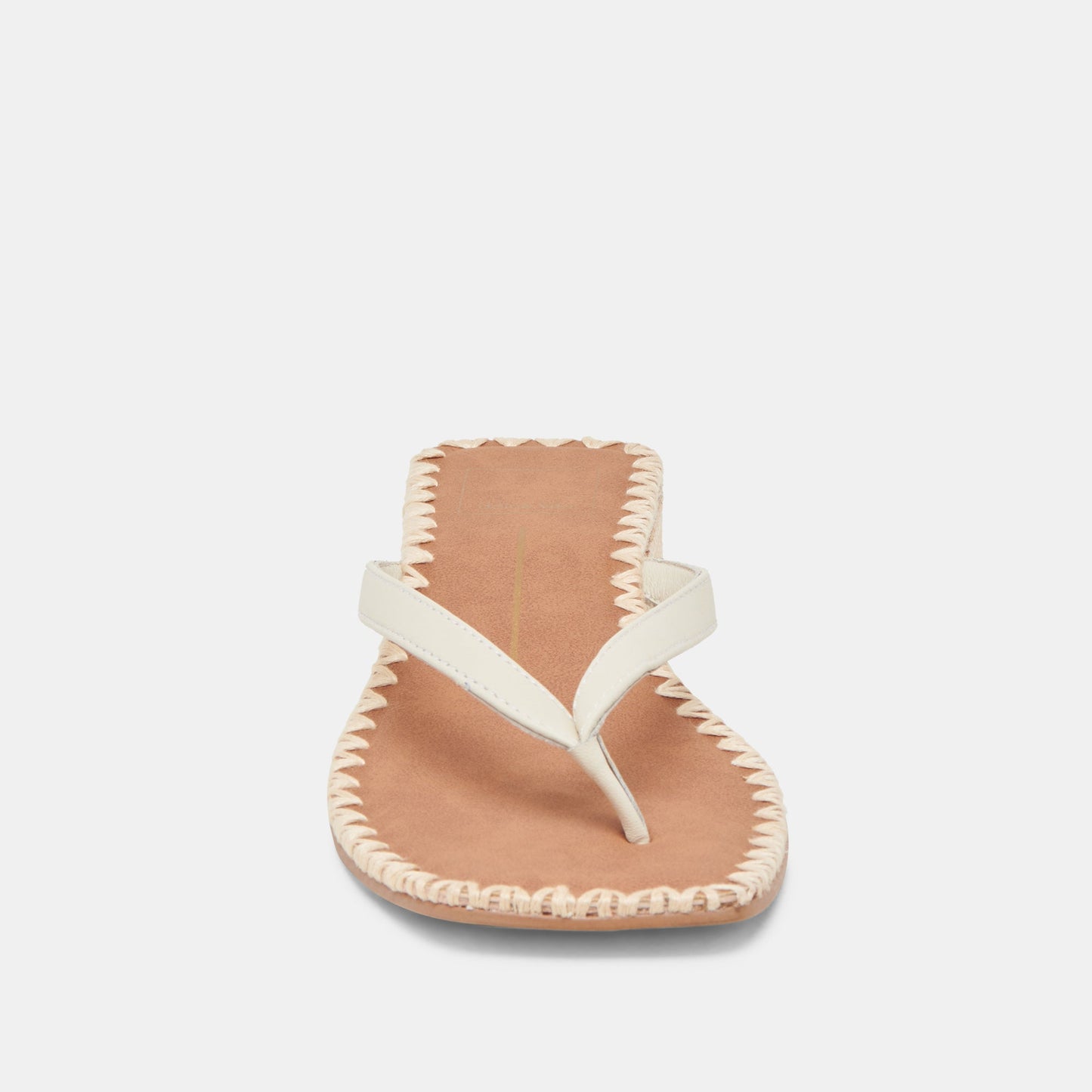 BARTY SANDALS WHITE LEATHER - Dolce Vita