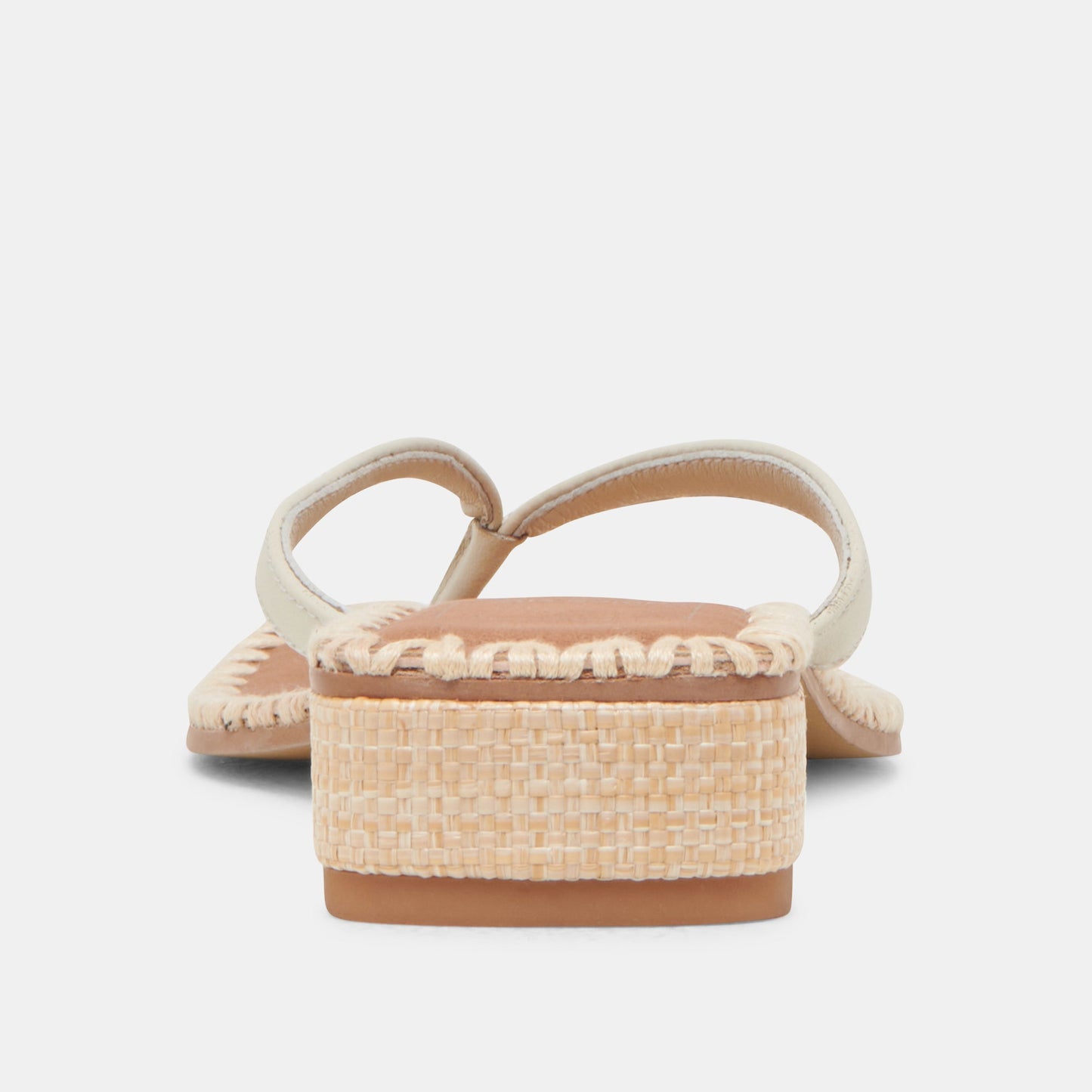 BARTY SANDALS WHITE LEATHER - Dolce Vita
