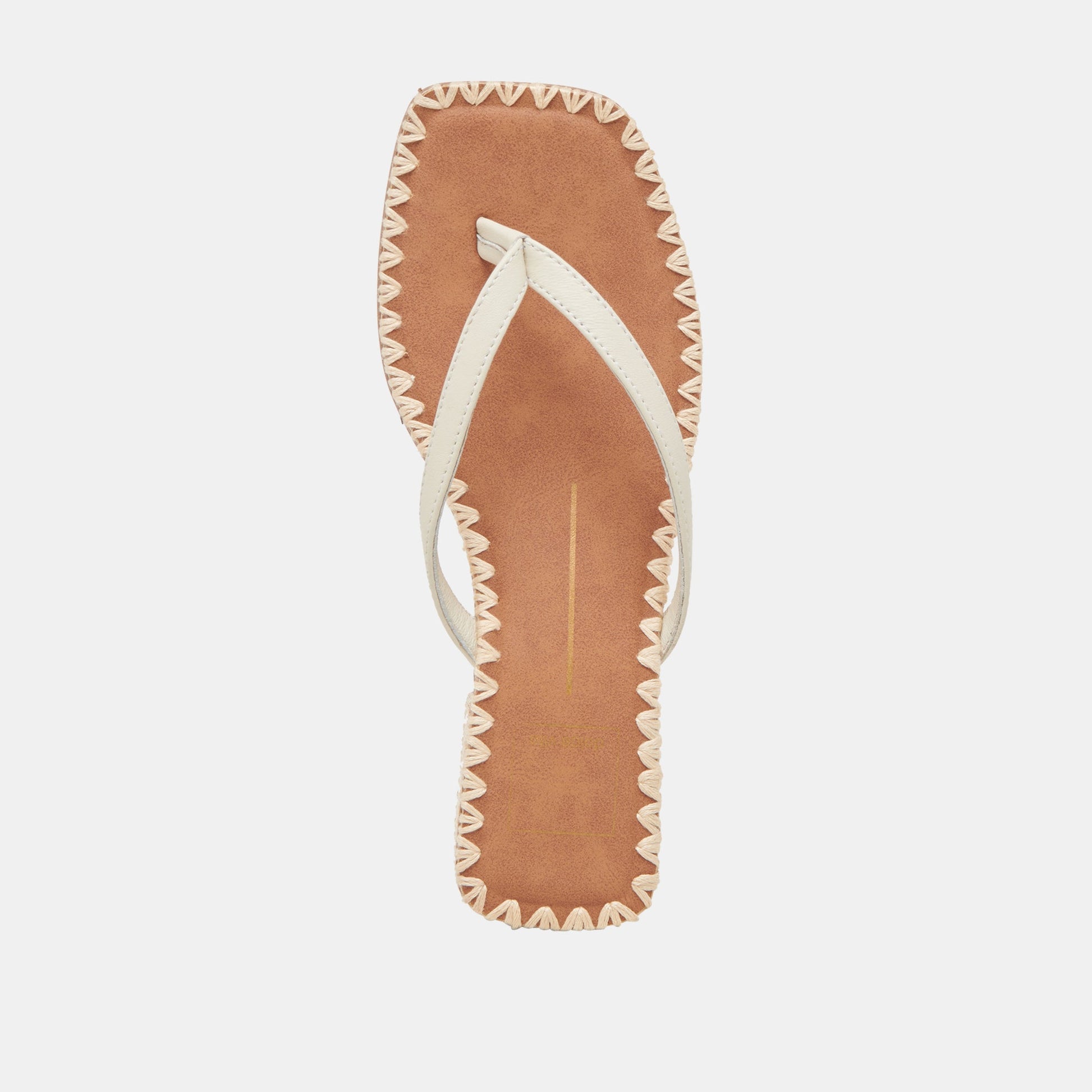 BARTY SANDALS WHITE LEATHER - Dolce Vita