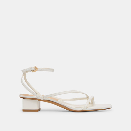 Karlos True White Leather Sandals - Dolce Vita
