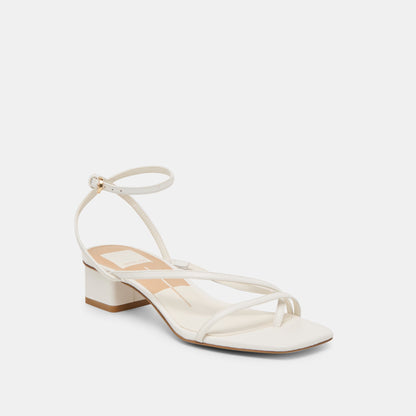 Karlos True White Leather Sandals - Dolce Vita