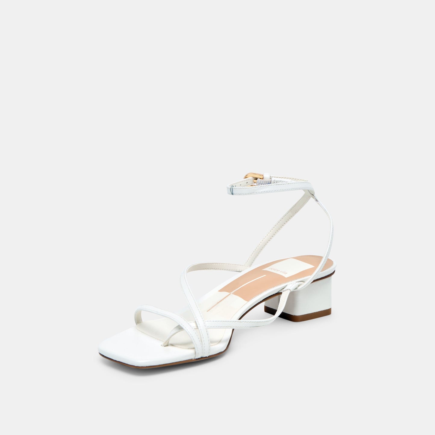 Karlos True White Leather Sandals - Dolce Vita