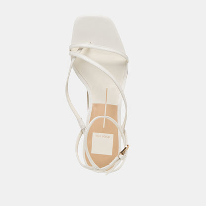 Karlos True White Leather Sandals - Dolce Vita