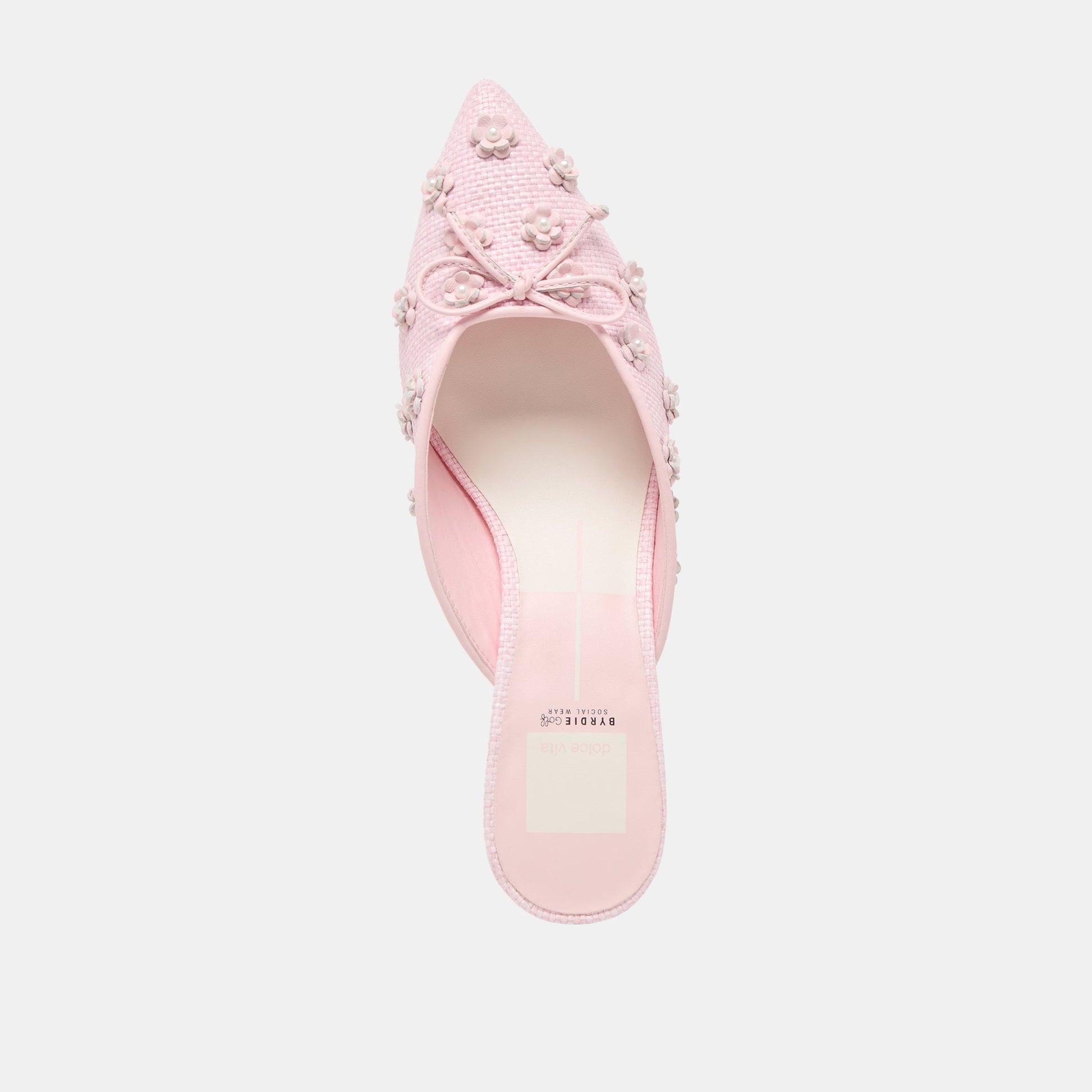 Camilo X Byrdie Golf Pink Raffia Wide Heels - Dolce Vita