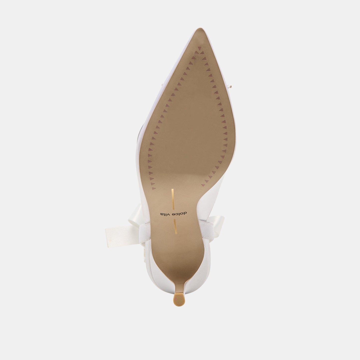 Efora True White Satin Heels - Dolce Vita