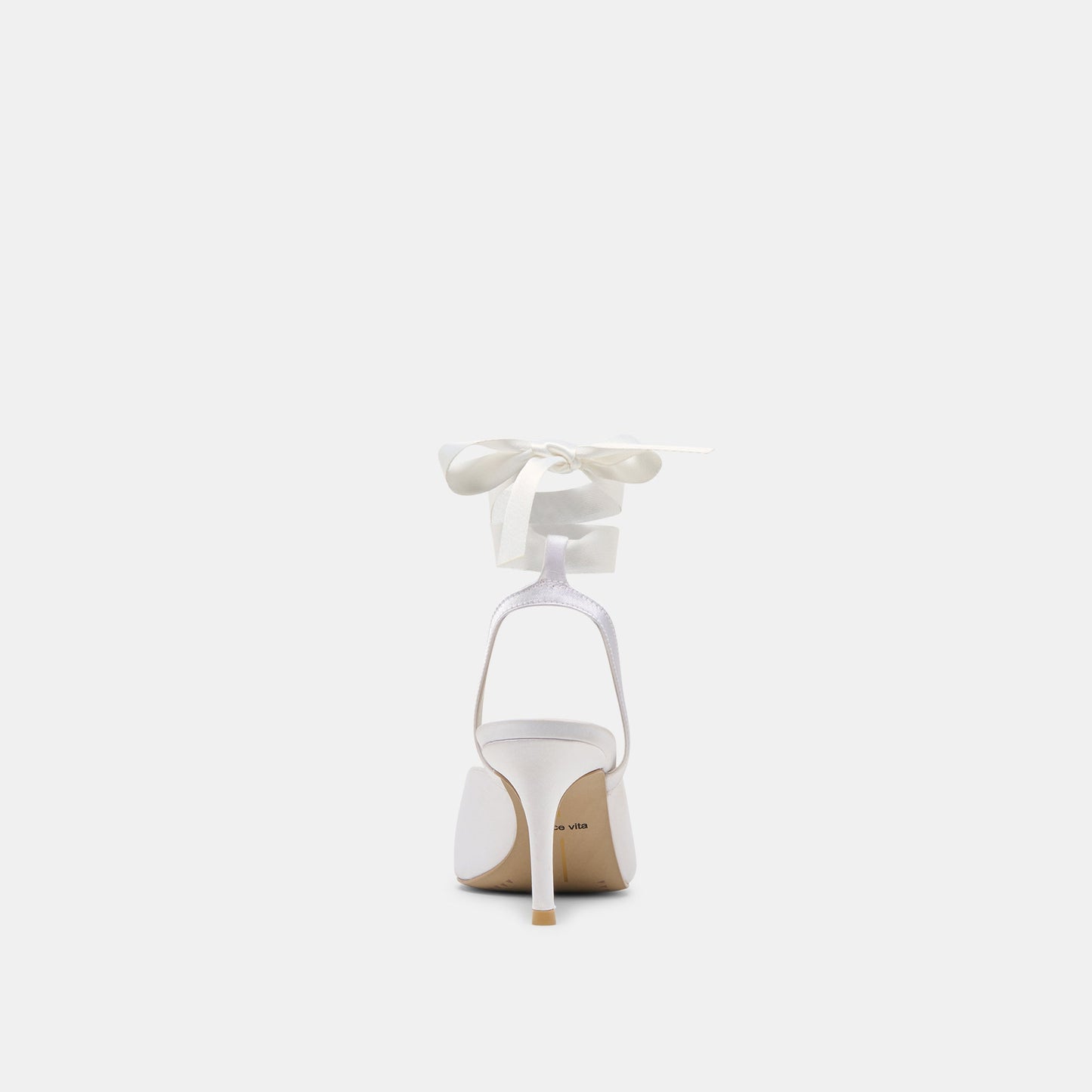 Efora True White Satin Heels - Dolce Vita
