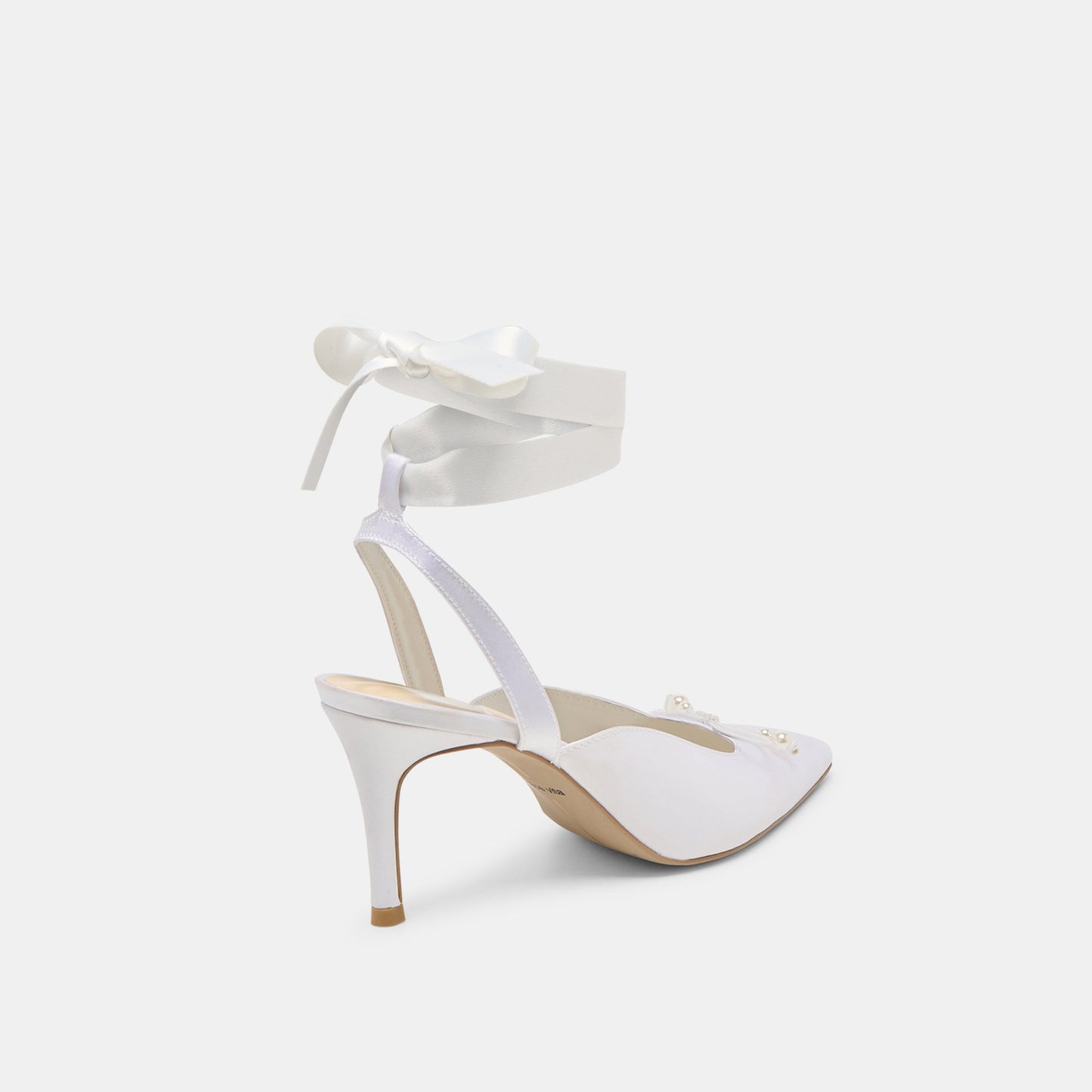 Efora True White Satin Heels - Dolce Vita