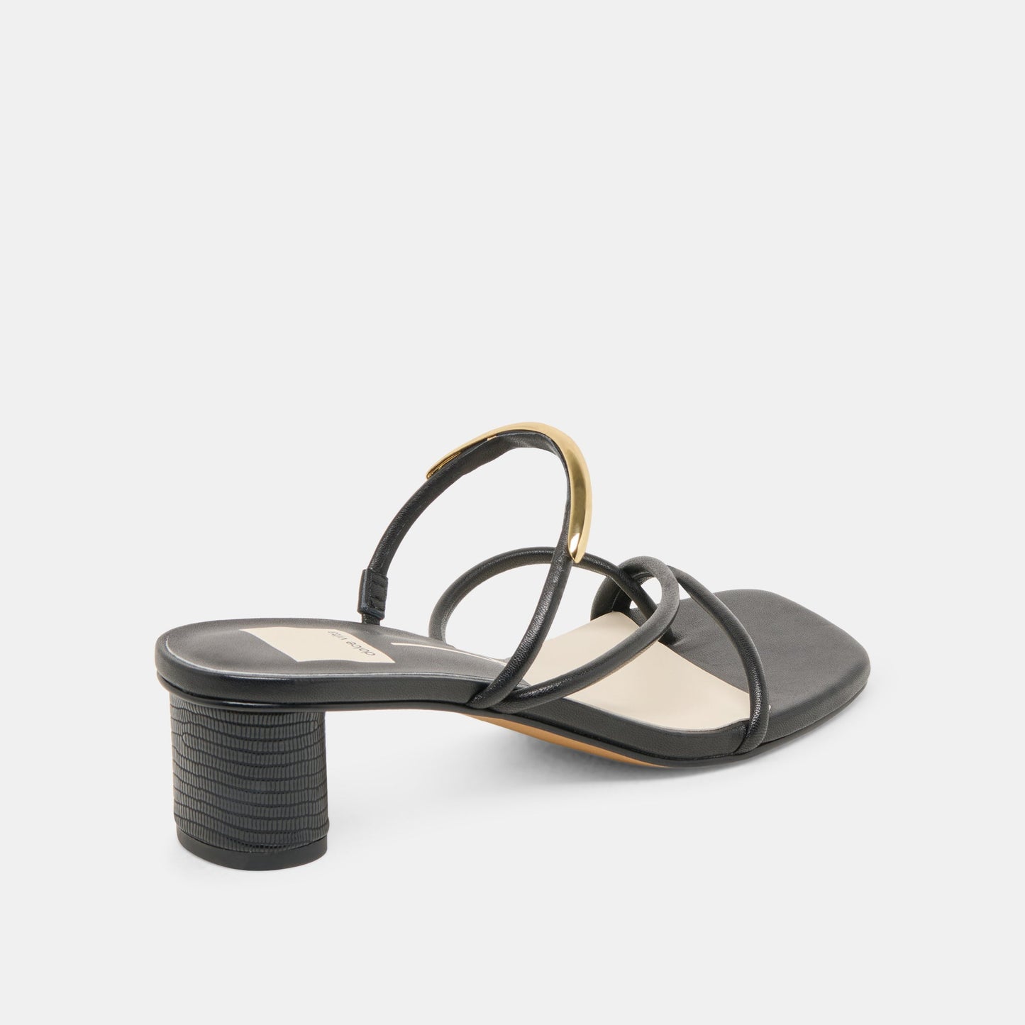 NAIRA HEELS BLACK LEATHER - Dolce Vita