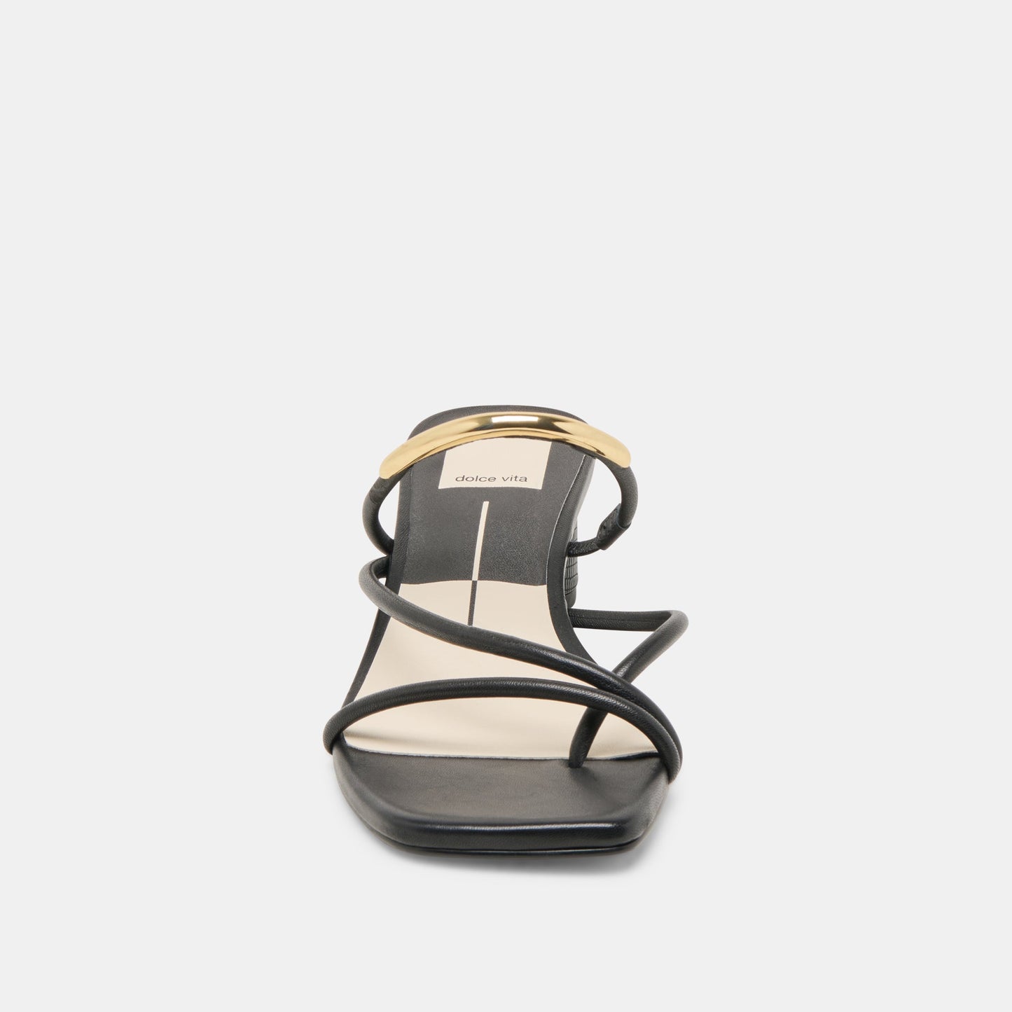 NAIRA HEELS BLACK LEATHER - Dolce Vita