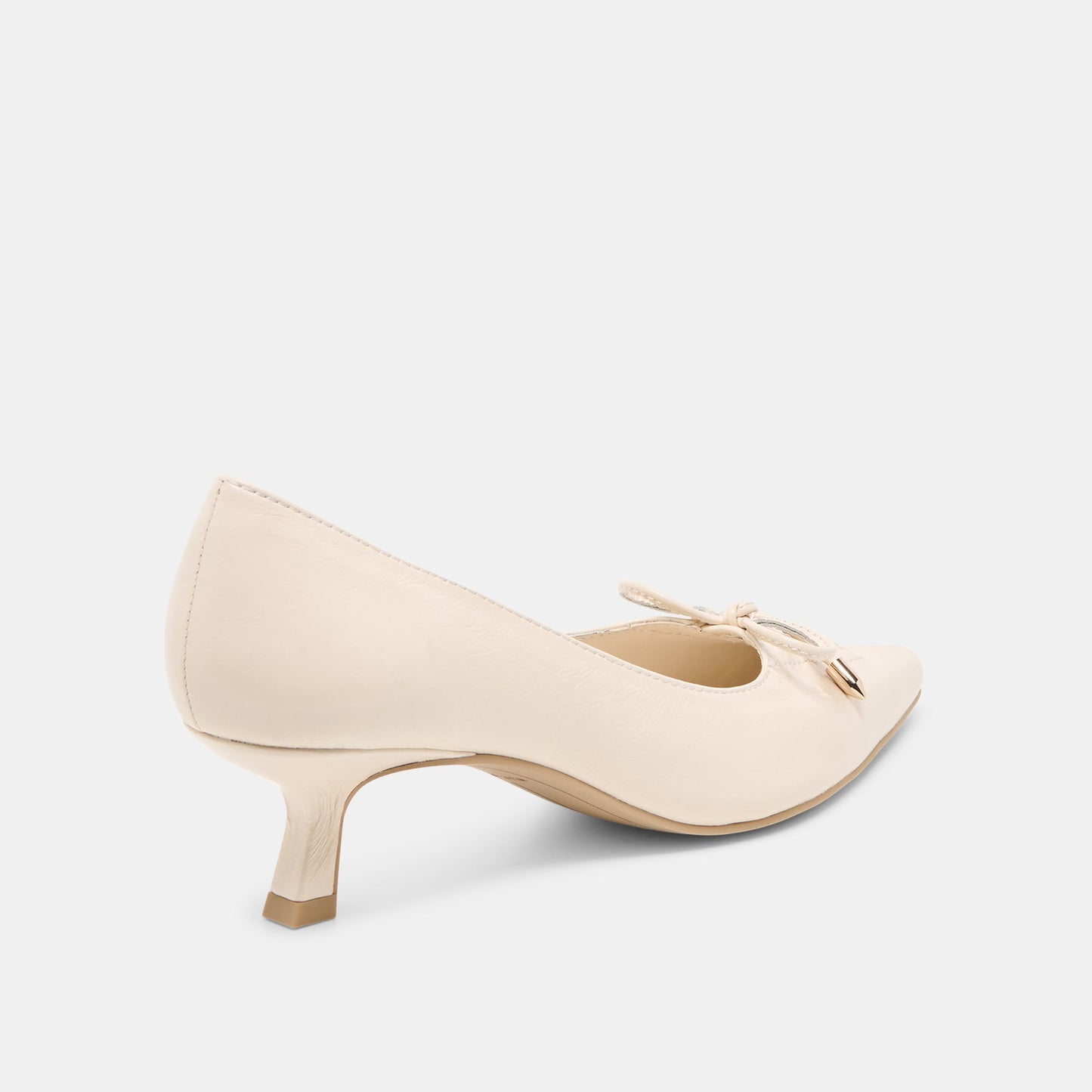 Clarie Bone Crinkle Patent Leather Heels - Dolce Vita