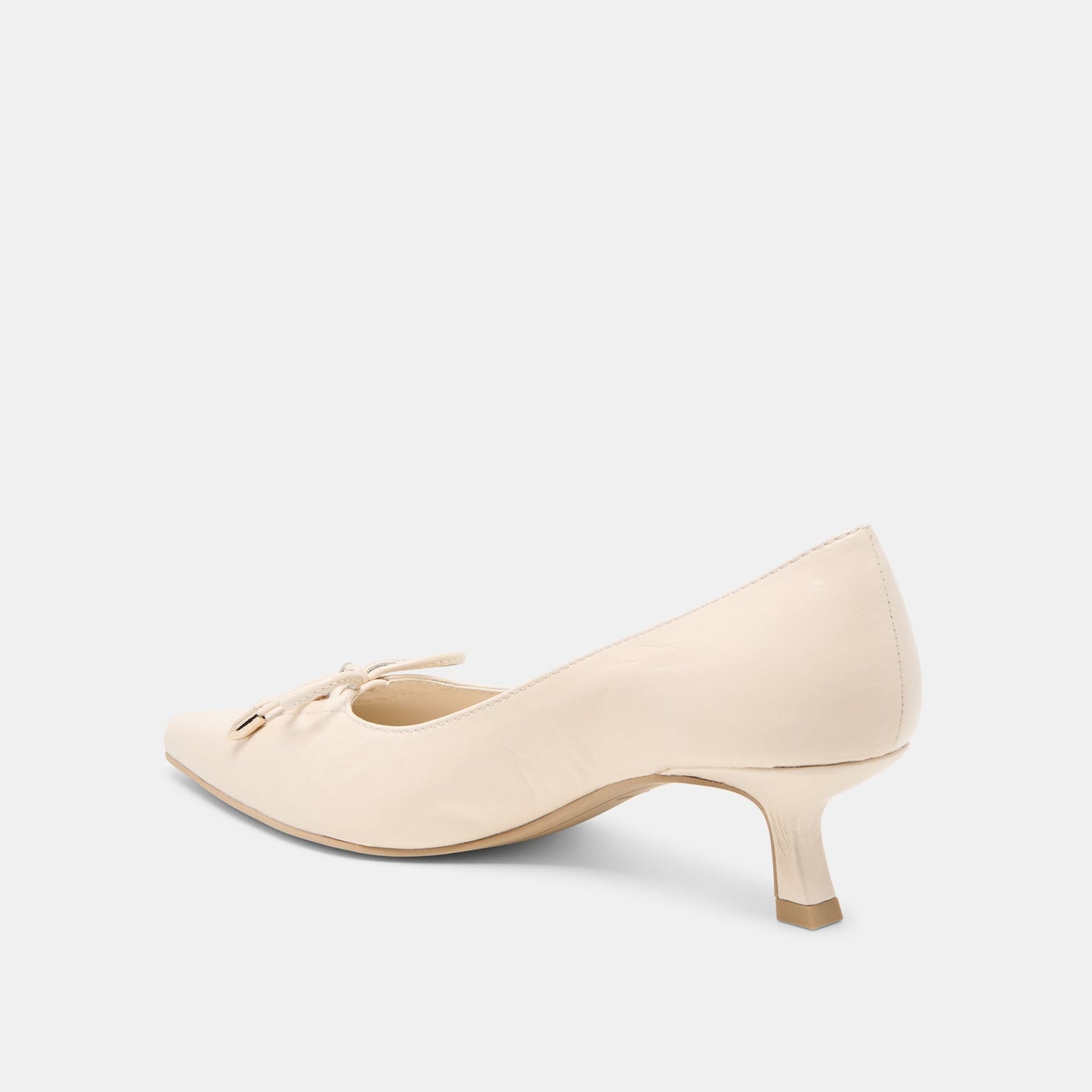 Clarie Bone Crinkle Patent Leather Heels - Dolce Vita