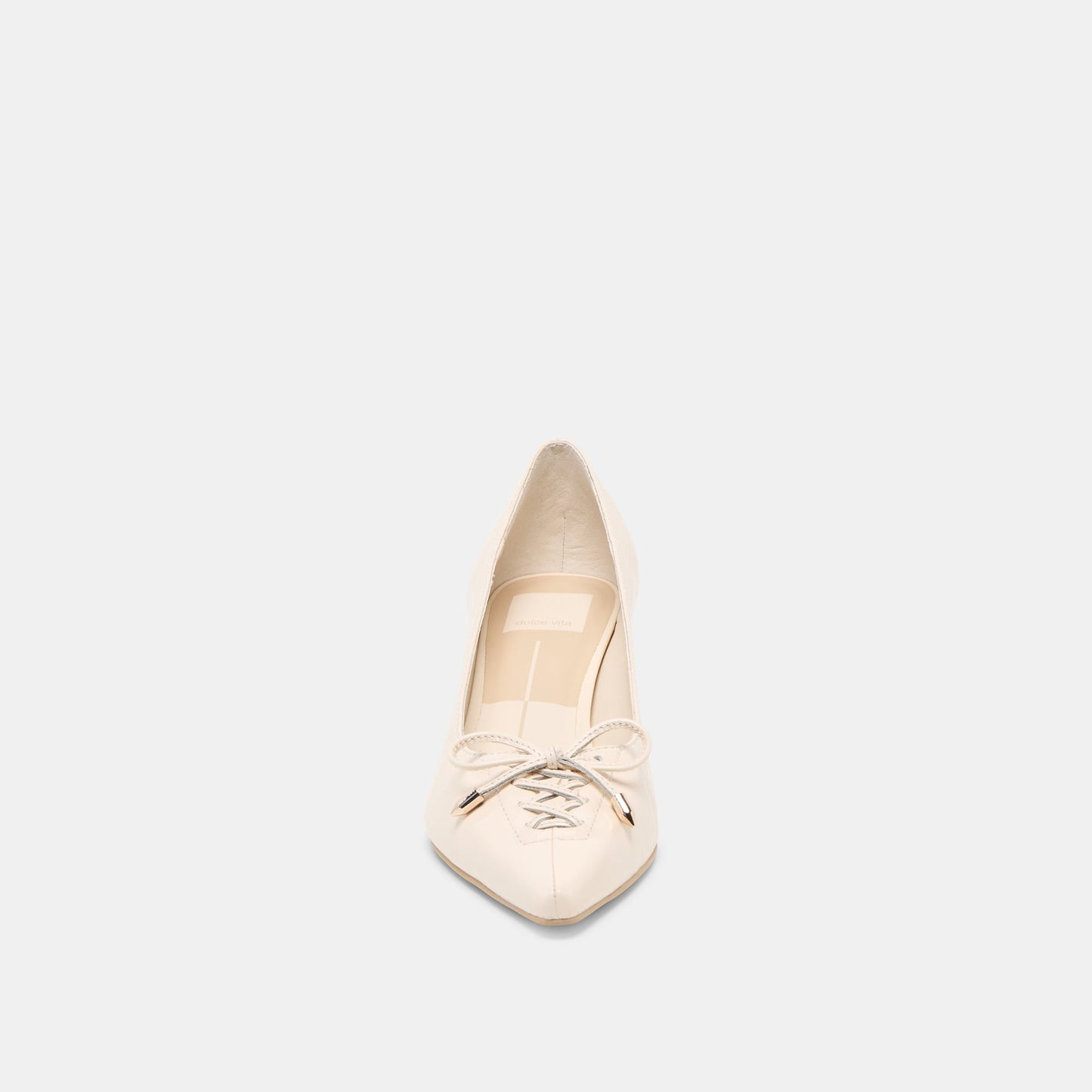 Clarie Bone Crinkle Patent Leather Heels - Dolce Vita