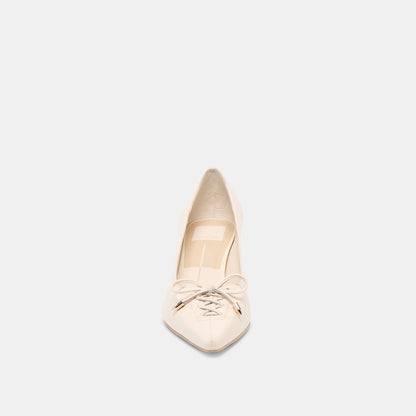 Clarie Bone Crinkle Patent Leather Heels - Dolce Vita
