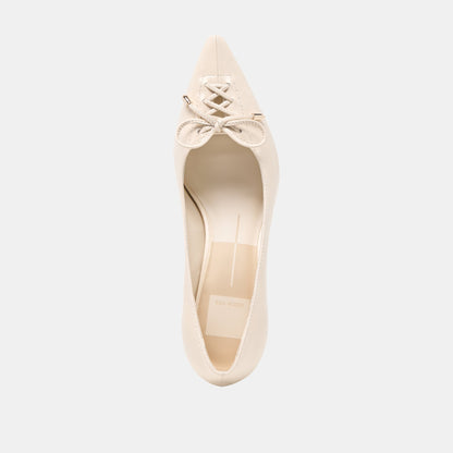 Clarie Bone Crinkle Patent Leather Heels - Dolce Vita