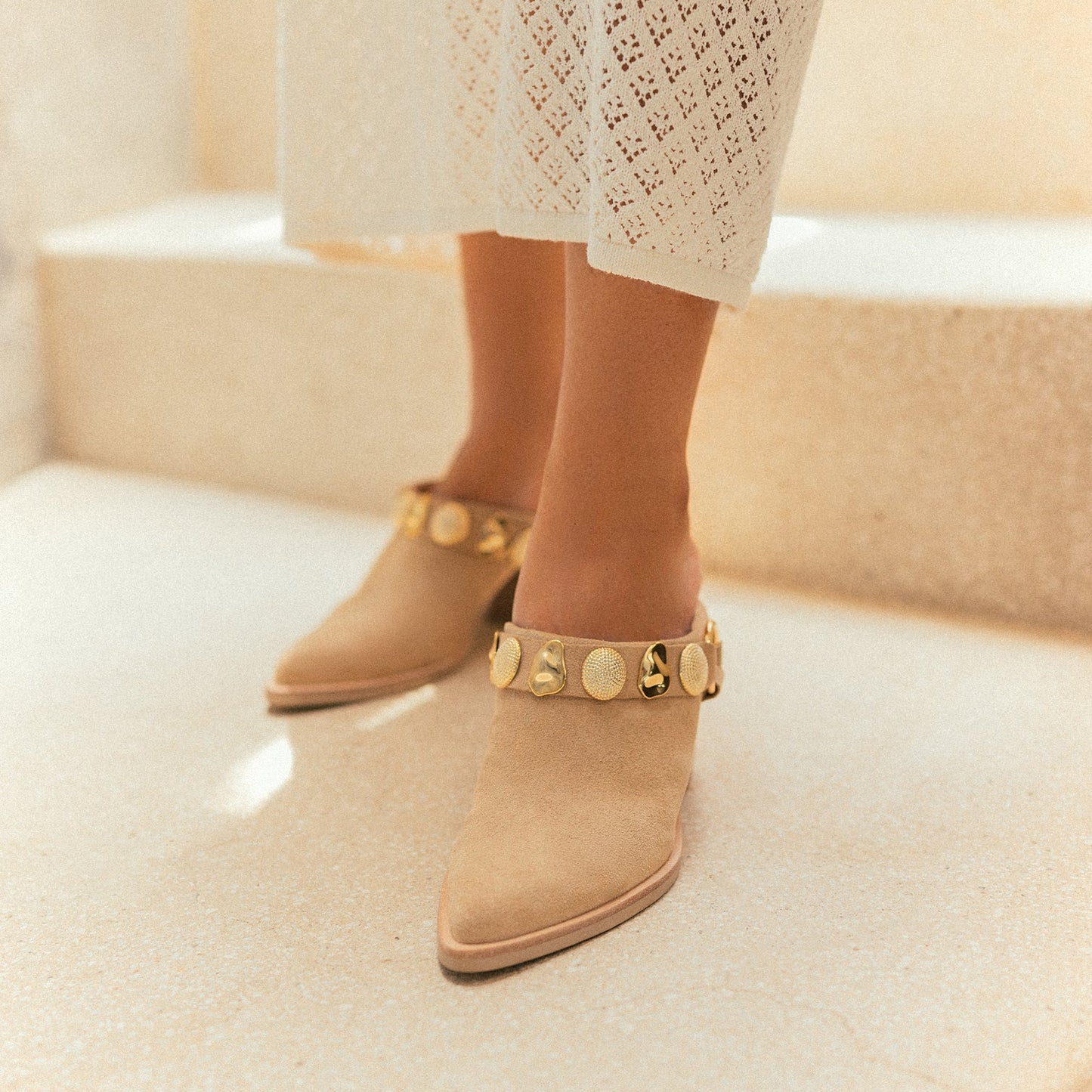 Kanyon Dune Suede Heels - Dolce Vita