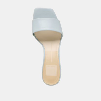 Rexa Ice Blue Leather Heels - Dolce Vita