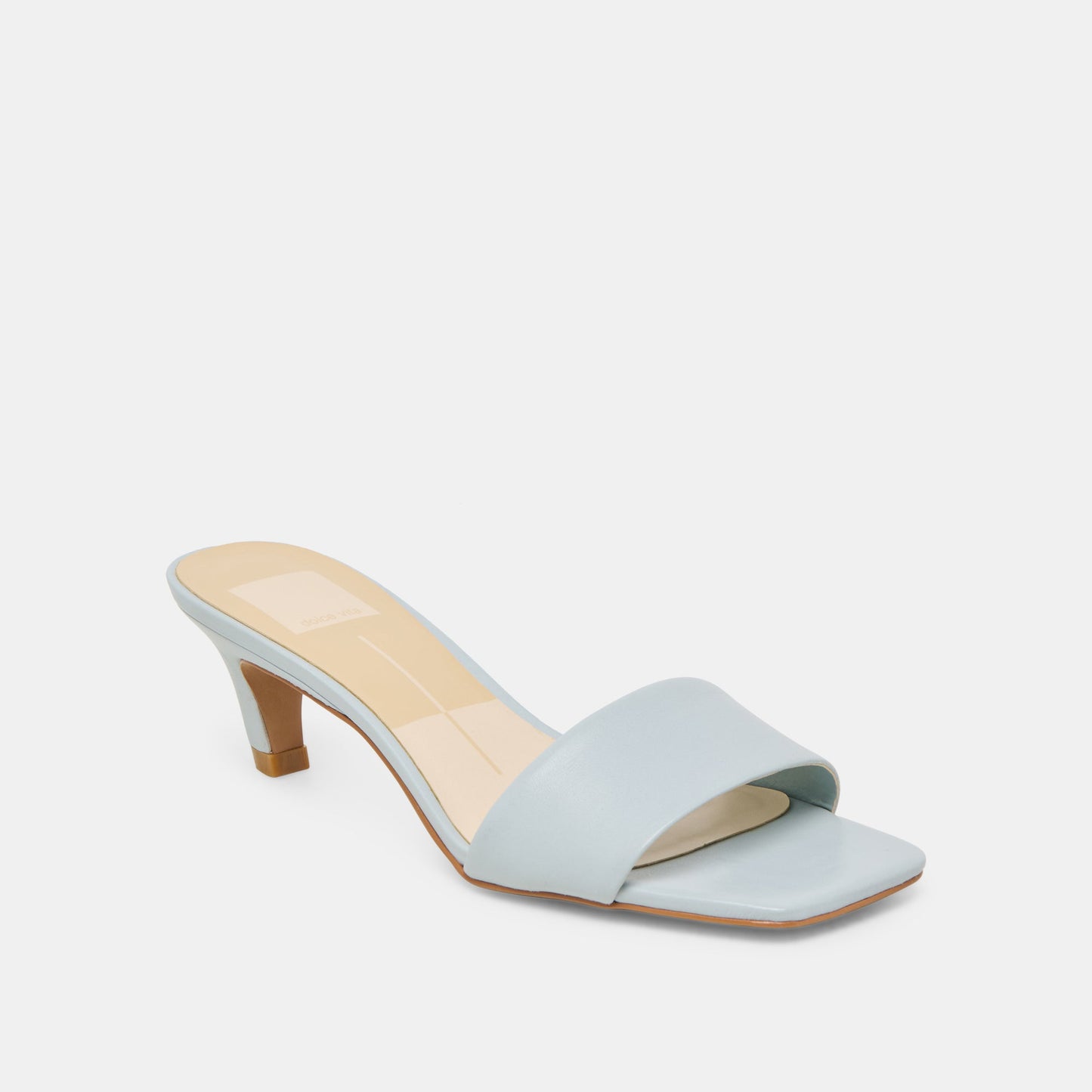 Rexa Ice Blue Leather Heels - Dolce Vita