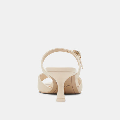LORALI HEELS CREME LEATHER - Dolce Vita