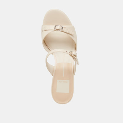 LORALI HEELS CREME LEATHER - Dolce Vita