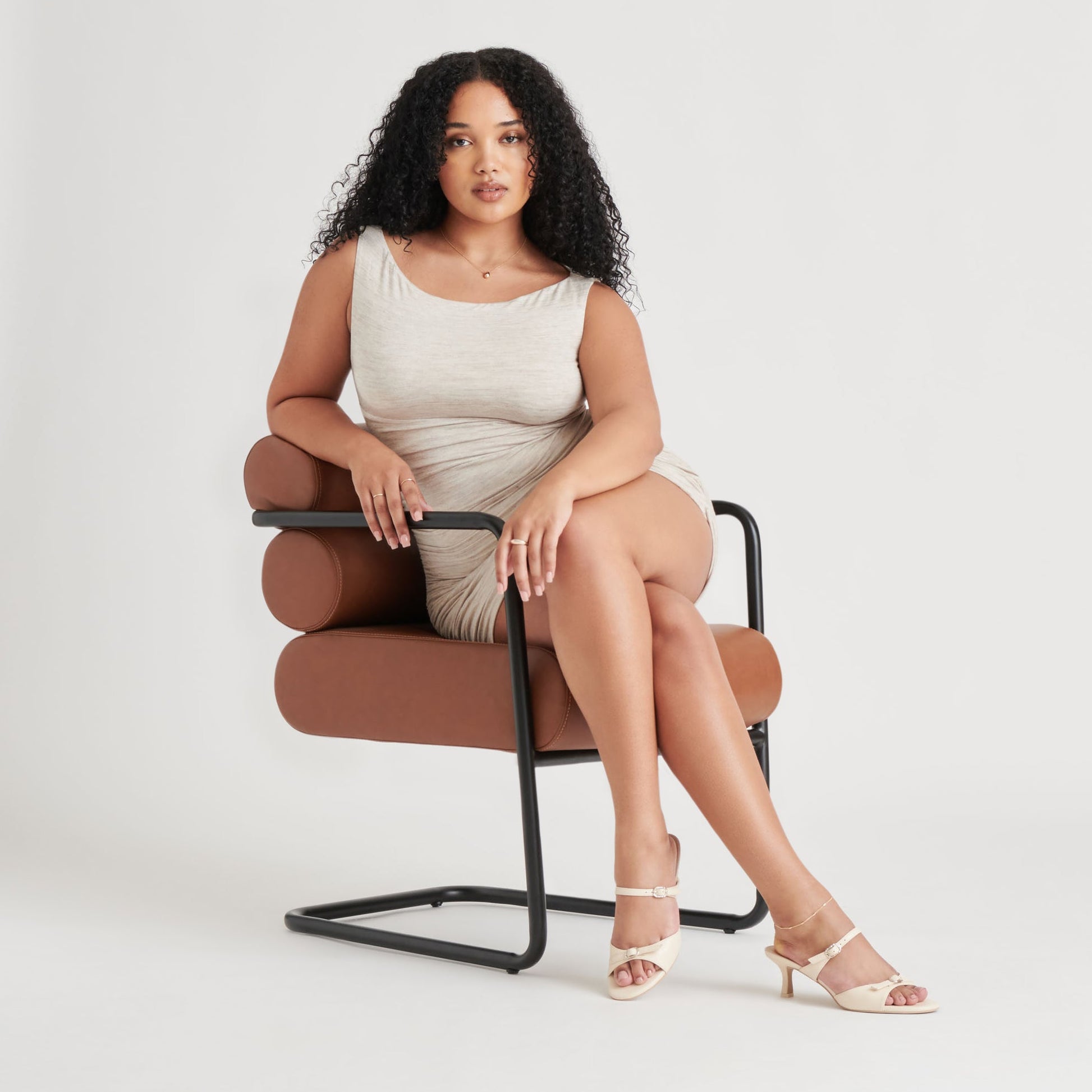 LORALI HEELS CREME LEATHER - Dolce Vita