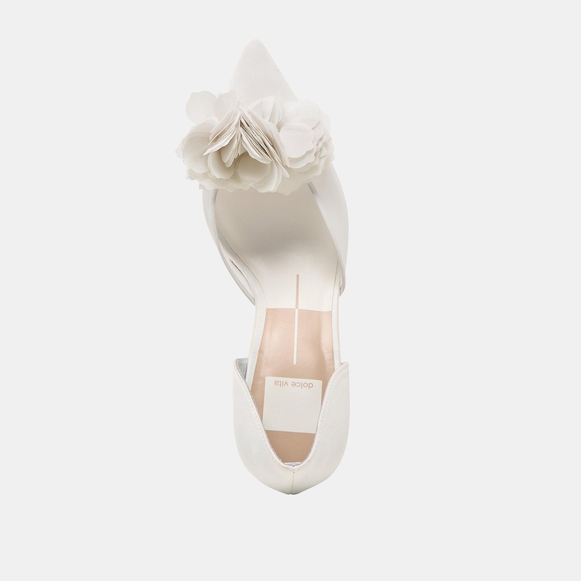 Evelin White Mesh Heels - Dolce Vita