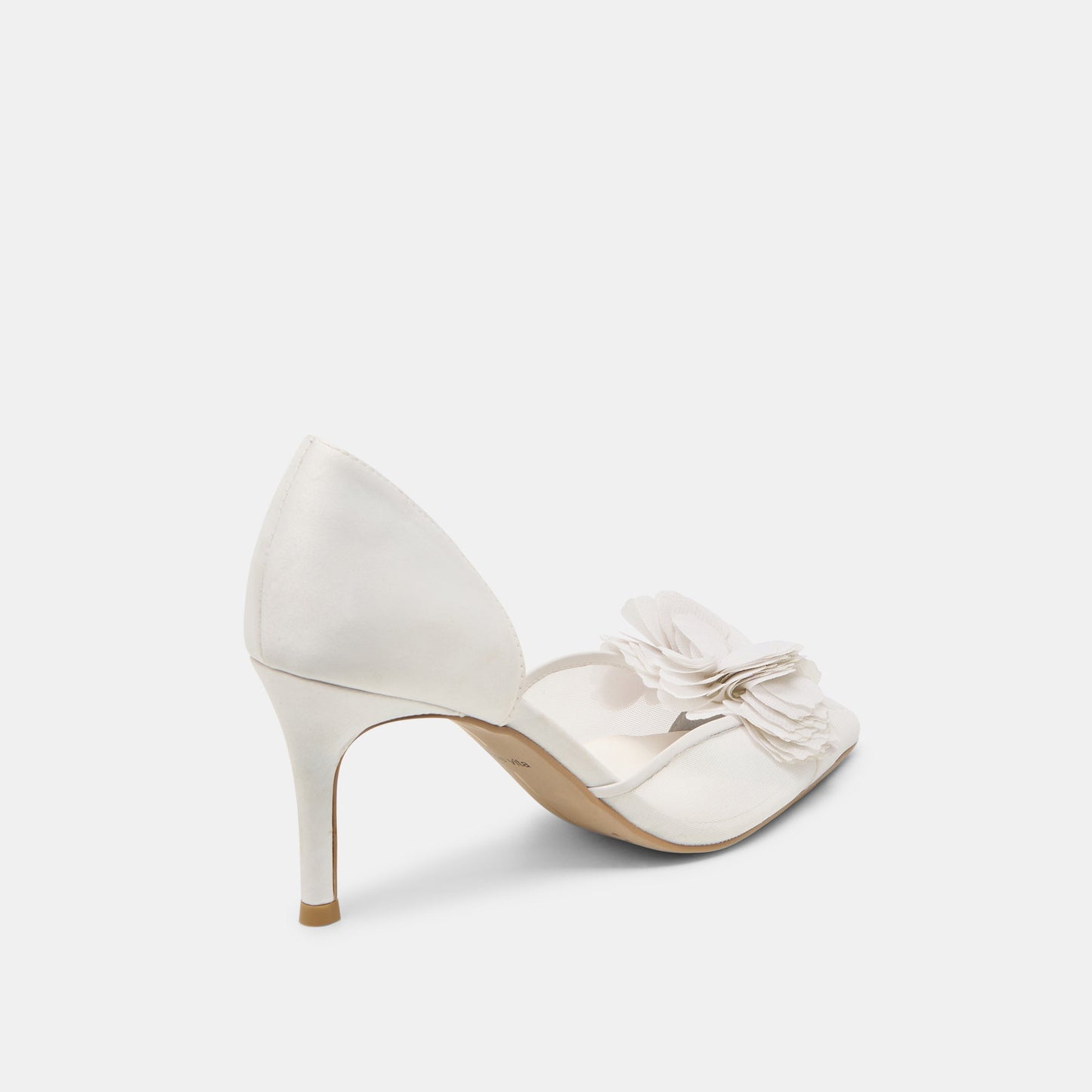 Evelin White Mesh Heels - Dolce Vita