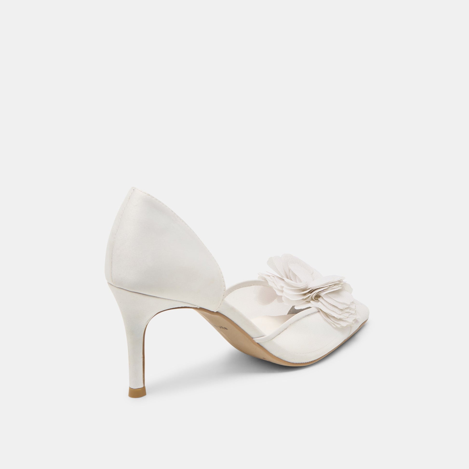 Evelin White Mesh Heels - Dolce Vita