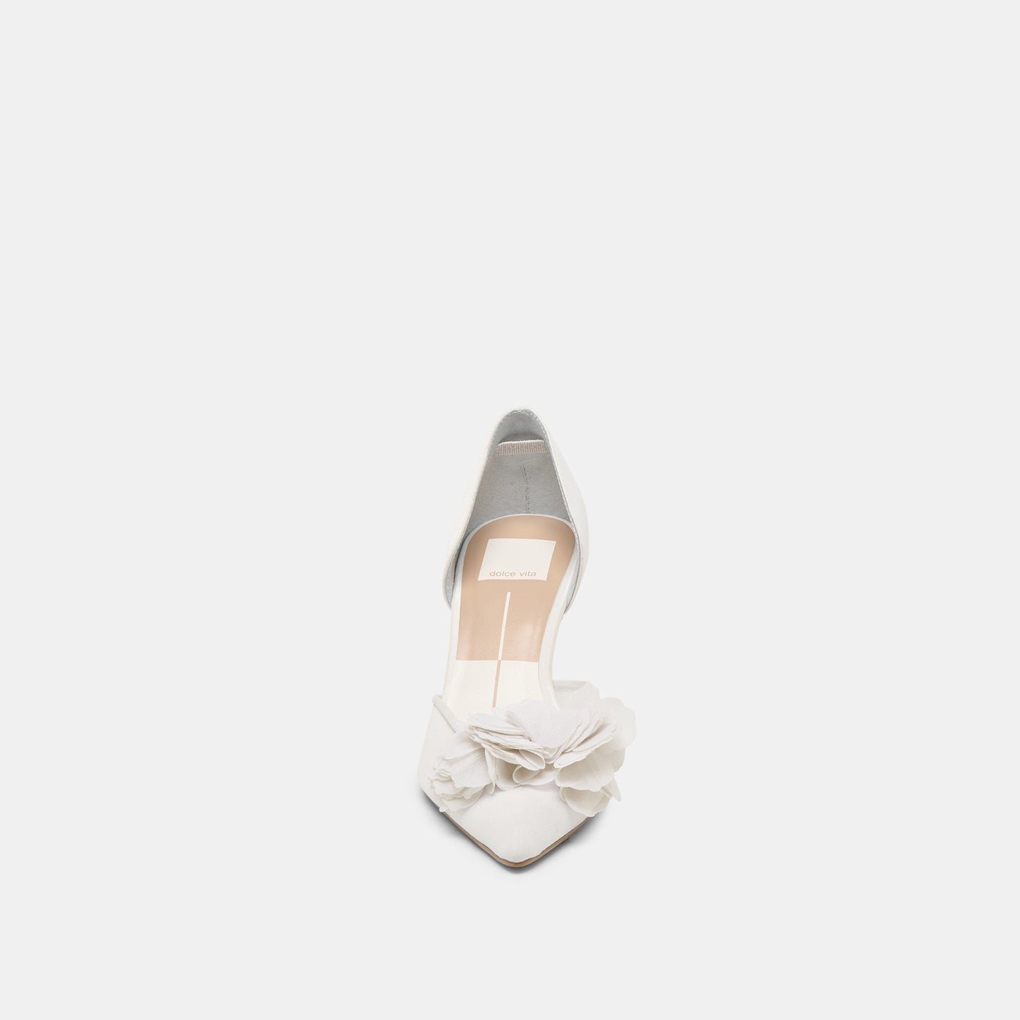 Evelin White Mesh Heels - Dolce Vita