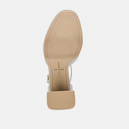 PANDRO HEELS LIGHT BLUE SATIN - Dolce Vita
