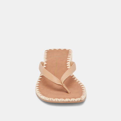 BARTY SANDALS LIGHT TAN LEATHER - Dolce Vita