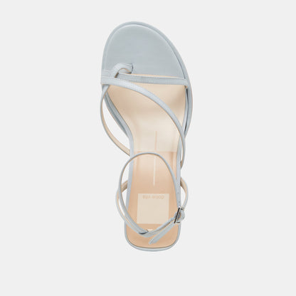 MORAH HEELS ICE BLUE LEATHER - Dolce Vita