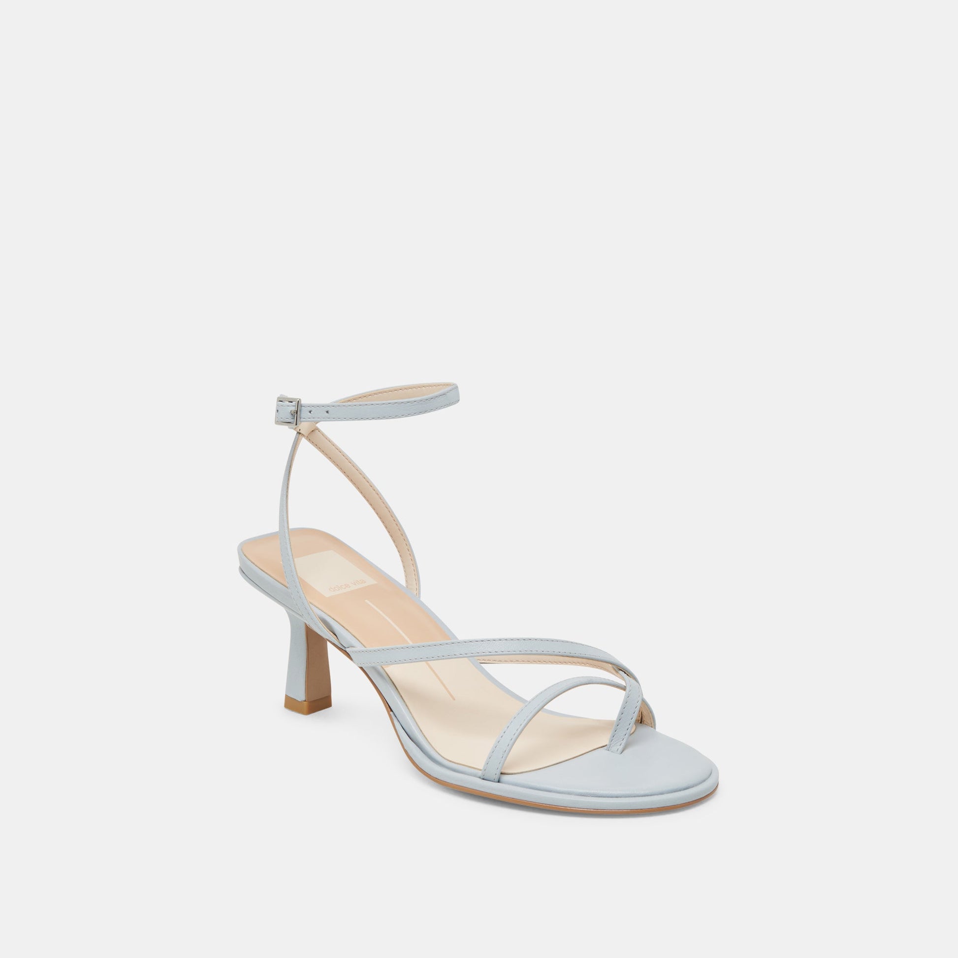 MORAH HEELS ICE BLUE LEATHER - Dolce Vita