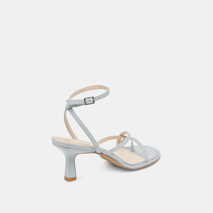 MORAH HEELS ICE BLUE LEATHER - Dolce Vita
