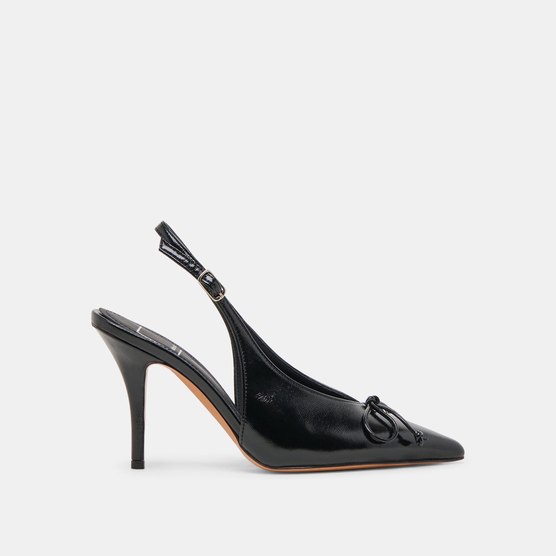 GEENA HEELS BLACK LEATHER - Dolce Vita